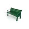Frog Furnishings Green 4' Heritage Bench with Green Frame PB 4GREGFHER - alternate 1